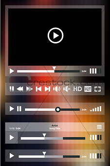 Media player template