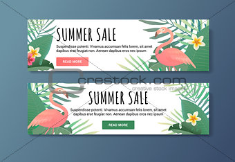 Sale banner for web the shop. Vector illyustration.