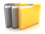 three folders