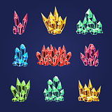 Magic Crystals Icons Textures
