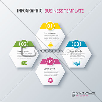 Vector illustration infographics options. Template for brochure,