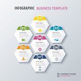 Vector illustration infographics options. Template for brochure,