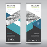 roll up business brochure flyer banner design vertical template 