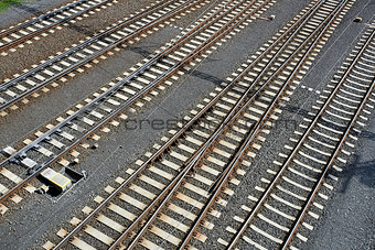 Empty railway lines