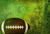 Textured American Football Field Background with Ball