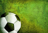 Textured Soccer Football Field Background with Ball
