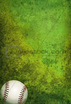 Textured Baseball Field Background with Ball