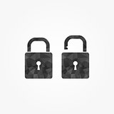 Lock icons: open and closed
