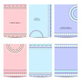 Set of abstract colorful brochure templates
