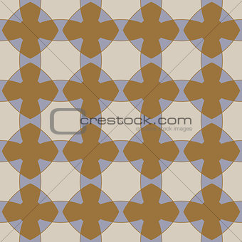 Seamless geometric pattern. Brown