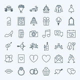 Line Save the Date Icons