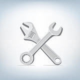 wrench and spanner icon
