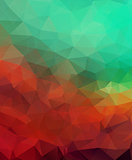 Multicolor triangle mosaic background