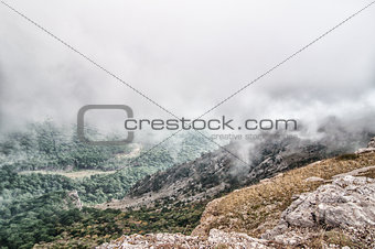 picturesque rocky high mountains in Crimea