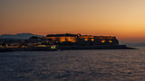 Rethymno, Crete, Greece: the Fortezza in the sunset