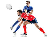 rugby player men isolated