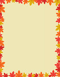 Autumn border design vector illustration