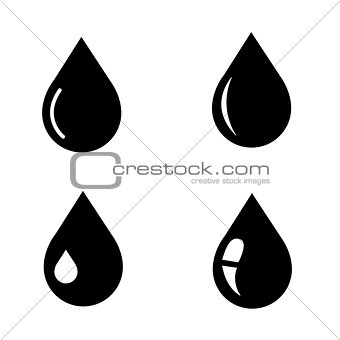 Black oil drop