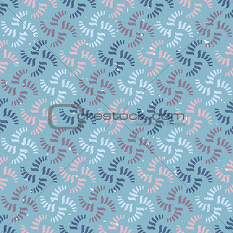 Vector seamless abstract pattern. Colorful spirals or threads
