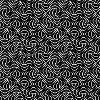 Dark circles geometric pattern - seamless.