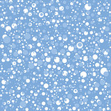 Seamless pattern with snow on blue background