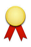 blank award ribbon badge