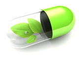 herbal pill 3d