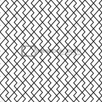 Vector seamless pattern. Modern stylish texture. Geometric ornament with striped rhombuses