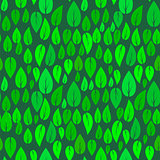 Summer Seamless Different Leaves Pattern