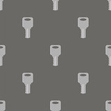 Seamless Grey Key Pattern