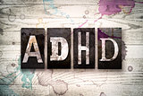 ADHD Concept Metal Letterpress Type