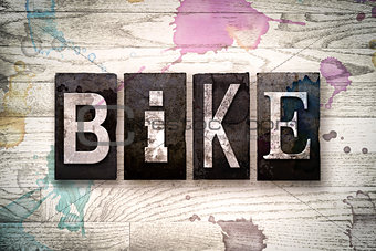 Bike Concept Metal Letterpress Type