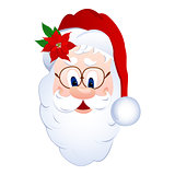 Cartoon Santa Claus head