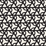 Vector Seamless Black and White Rounded Triangle Shapes Pattern