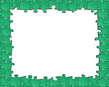 Picture frame of puzzles