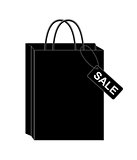 Black shopping bags. eps10 vector illustration