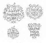 Halloween flat monograms