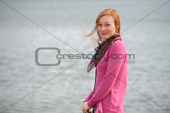 Outdoor portrait of a beautiful woman