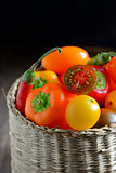fresh ripe vegetables tomatoes