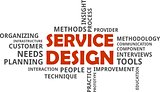 word cloud - service design