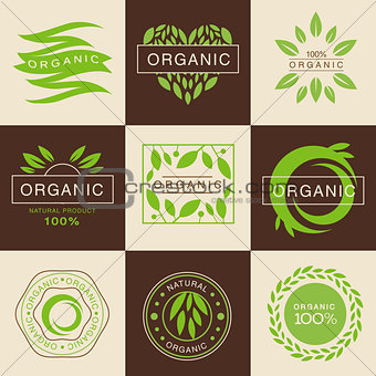Eco Organic Labels and Tags Set