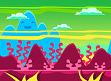 Game Background Vector Illustration Set