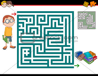 maze activity illustration