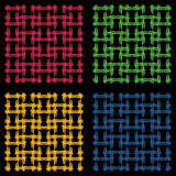 Wickerwork seamless pattern