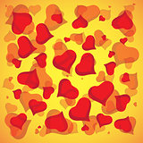Abstract vector love background full of hearts. Valentine s day for card