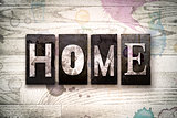 Home Concept Metal Letterpress Type