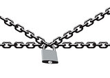 Chain with padlock