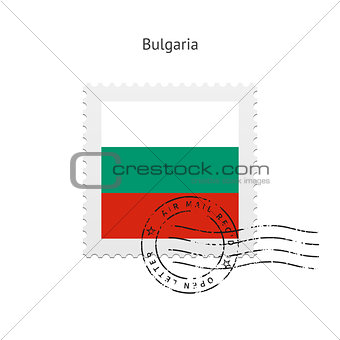 Bulgaria Flag Postage Stamp.