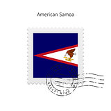 American Samoa Flag Postage Stamp.