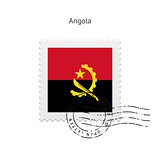 Angola Flag Postage Stamp.